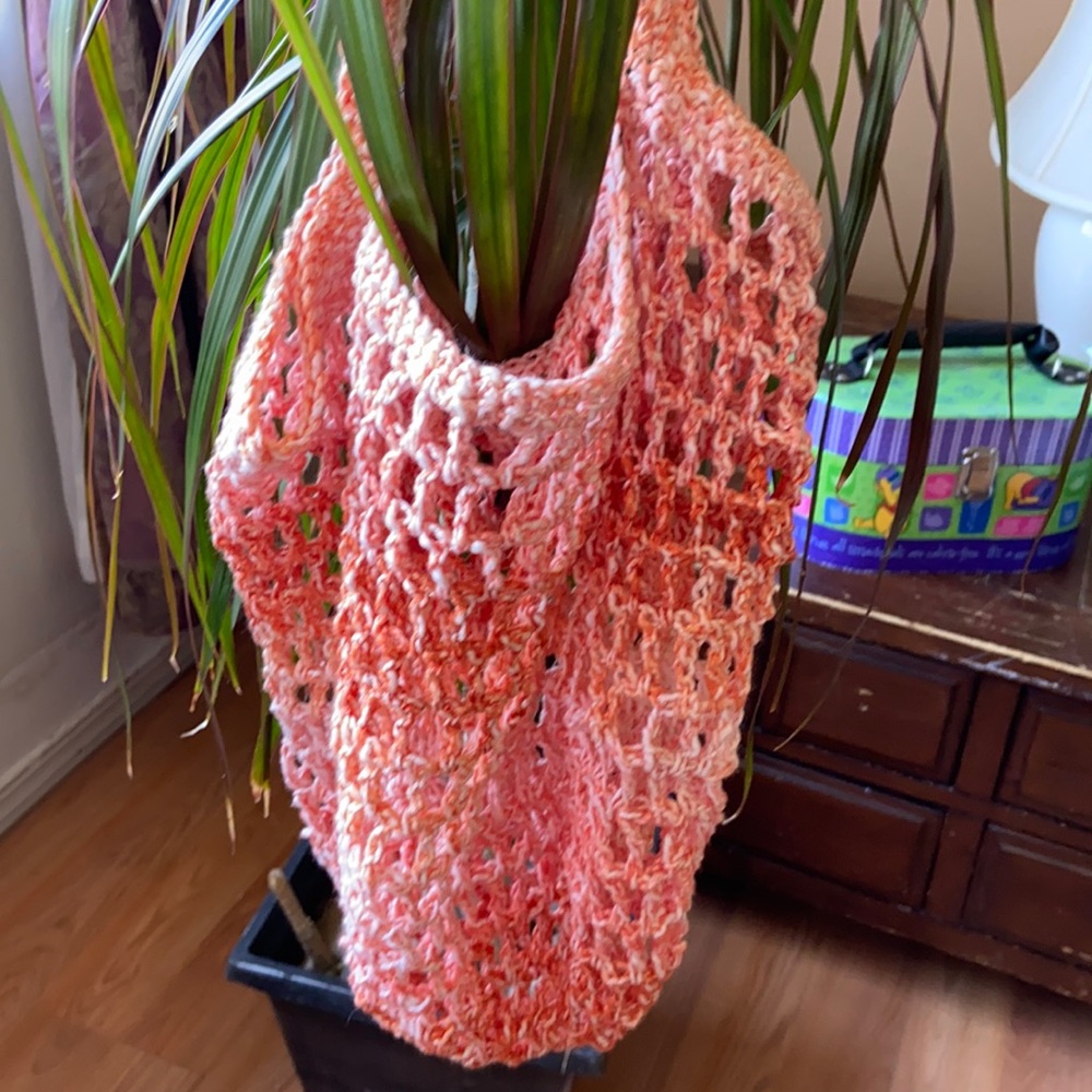 Crotchet beach 🏖 🌴or market bag. 100% cotton